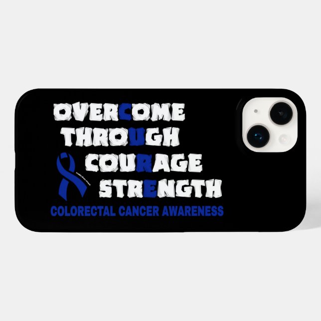 Coques Case-Mate iPhone CURE...Cancer colorectal (Verso (horizontal))