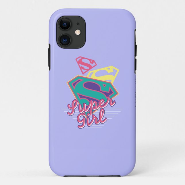 Coques Case-Mate iPhone Cursive de Supergirl (Dos)