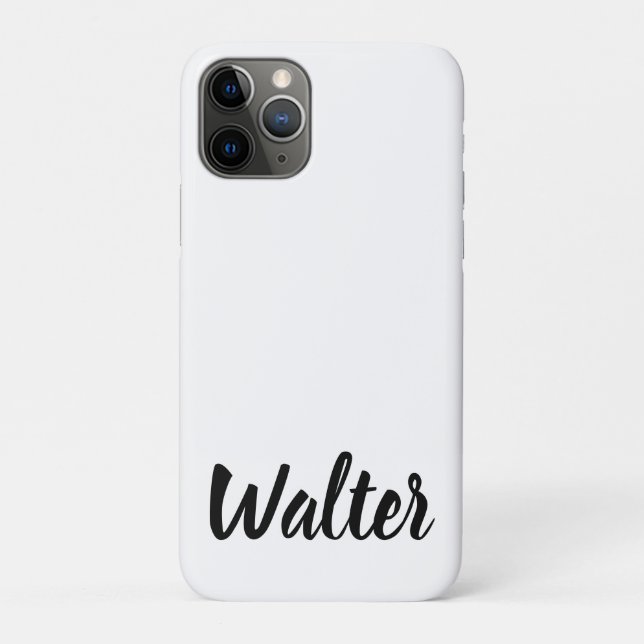 Coques Case-Mate iPhone Curvy Walter Name, (Dos)