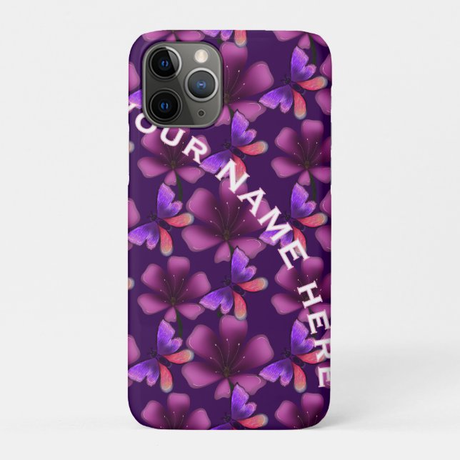 Coques Case-Mate iPhone Custom and personalized floral Spiral Notebook (Dos)