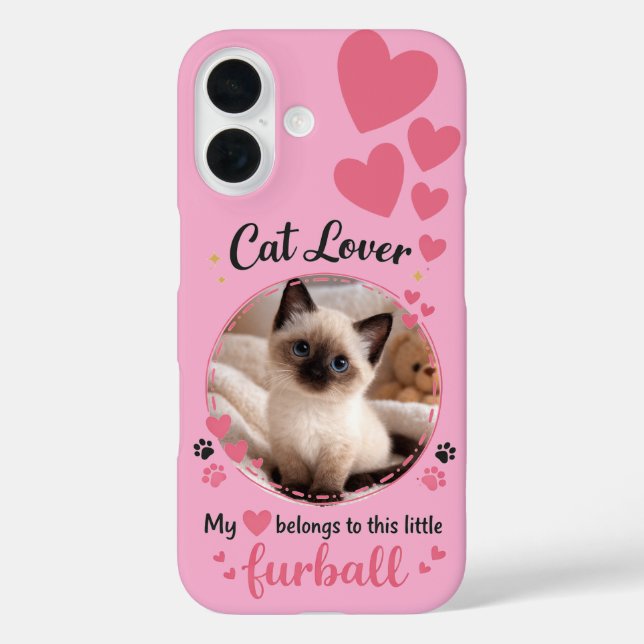 Coques Case-Mate iPhone Custom Cat Lover Phone Case with Photo  (Verso)