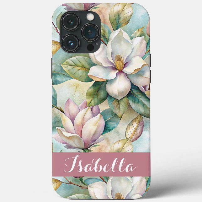 Coques Case-Mate iPhone Custom Elegant Magnolias (Verso)