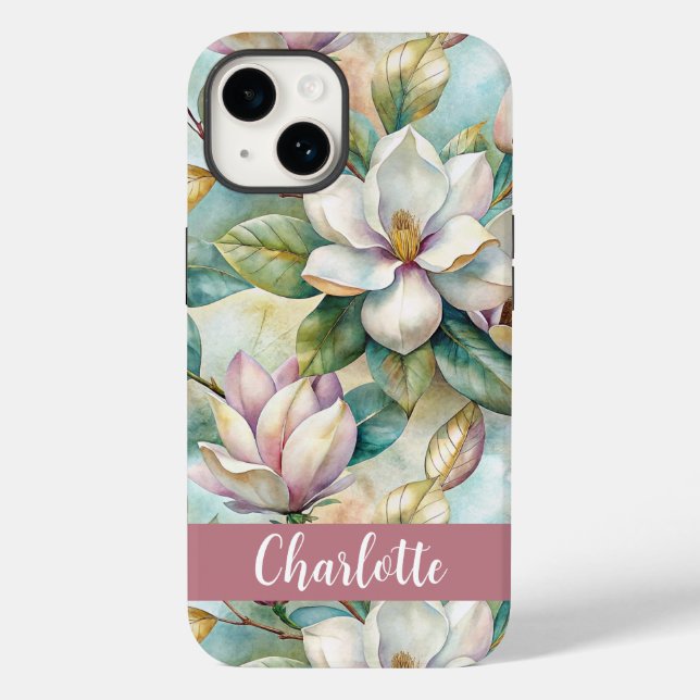 Coques Case-Mate iPhone Custom Elegant Magnolias (Verso)