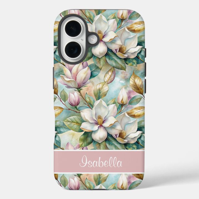 Coques Case-Mate iPhone Custom Elegant Magnolias (Verso)
