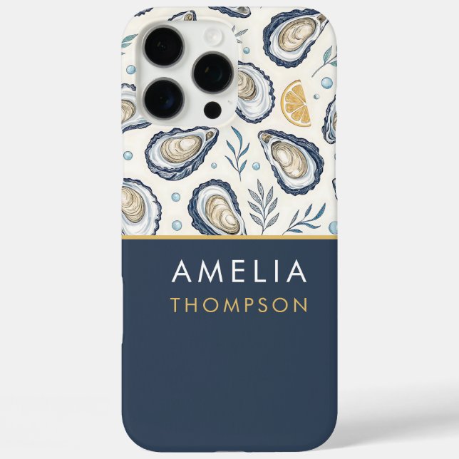 Coques Case-Mate iPhone Custom Elegant Marine Oysters (Verso)