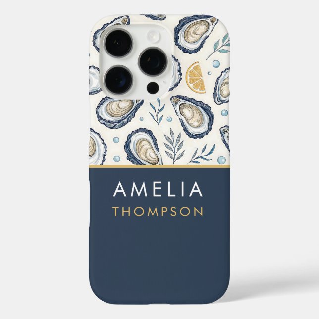 Coques Case-Mate iPhone Custom Elegant Marine Oysters (Verso)