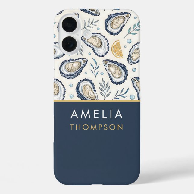 Coques Case-Mate iPhone Custom Elegant Marine Oysters (Verso)