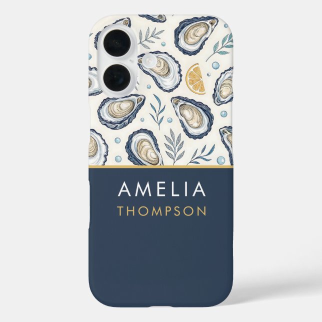 Coques Case-Mate iPhone Custom Elegant Marine Oysters (Verso)