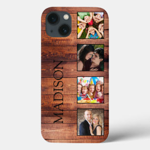 Case-Mate iPhone Case Custom Family Photo Collage Reclaimed Wood