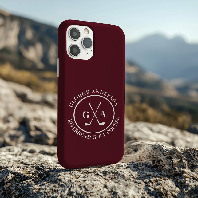 Coques Case-Mate iPhone Custom Golf Club Headcover Personalized Monogram (Créateur téléchargé)