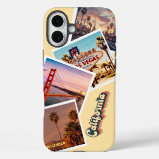Coque Pour iPhone 16 Plus Custom Instagram Photo California Travel Collage