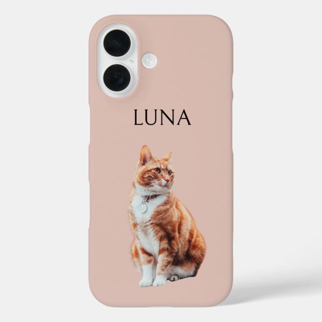 Coques Case-Mate iPhone Custom Pet Photo Phone Case with Name (Verso)