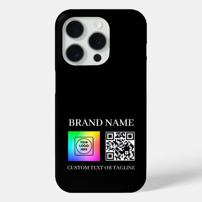 Coques Case-Mate iPhone Custom QR Code Business Logo Branding iphone case (Verso)