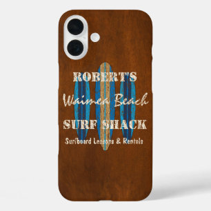 Coques iPhone 16 Plus Customise des signes surf Monogramme Hawaiian Surf