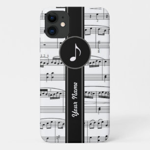 Case-Mate iPhone Case customizable b&w music notes