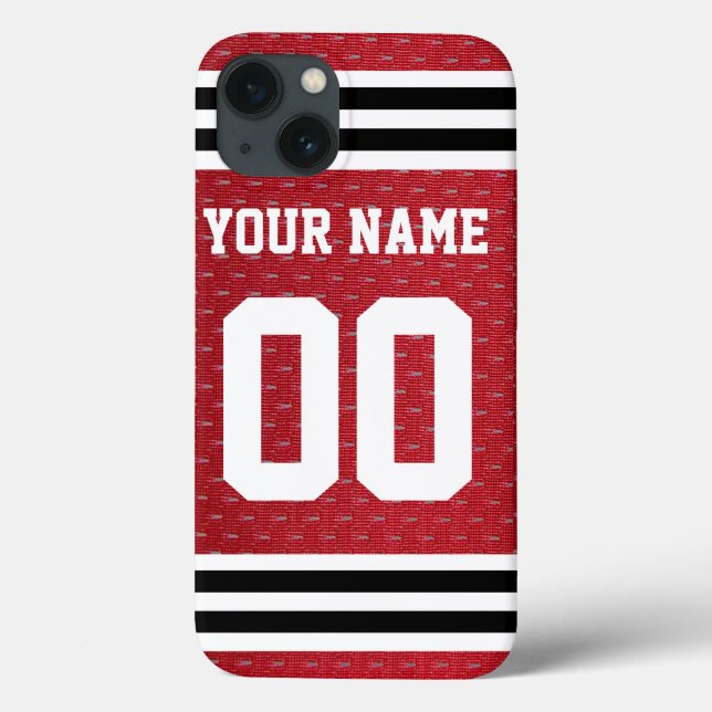 Coques Case-Mate iPhone Customized Sports Hockey Jersey (Verso)