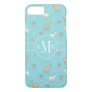 Coque Case-Mate iPhone Cute Alpaca Llama Cactus Motif