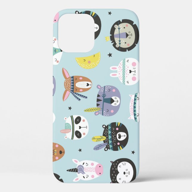 Coques Case-Mate iPhone Cute Animal Tribal : Boho Motif (Verso)