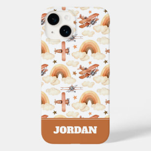 Coque Case-Mate iPhone Cute aquarelle Rainbow Motif d'avion