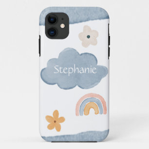 Case-Mate iPhone Case Cute arc-en-ciel Simple Aquarelle Florale Votre no