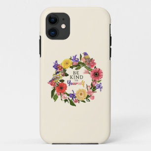 Case-Mate iPhone Case Cute Be Kind to You Self Love Floral Citation