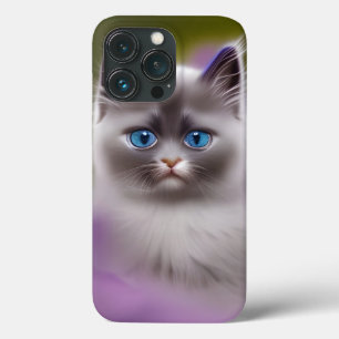 Case-Mate iPhone Case Cute bleu doux teinté Himalayan Kitten