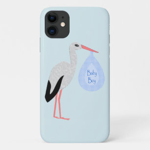 Case-Mate iPhone Case Cute Blue Baby Boy Stork