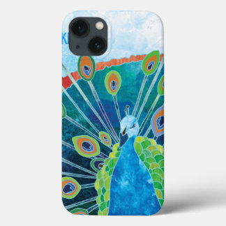 Coque Case-Mate iPhone Cute Blue + Green Peacock Customizable iPad Cases