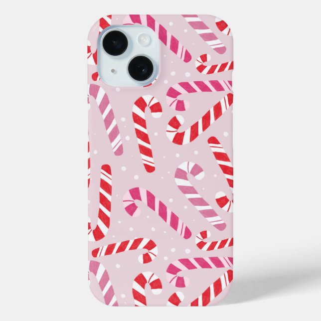 Coques Case-Mate iPhone Cute Candy Cane Phone Case (Verso)