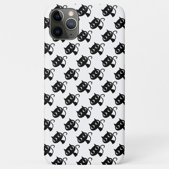 Coques Case-Mate iPhone Cute chats blancs noirs motifs (Dos)