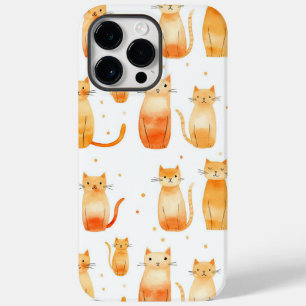 Coque Case-Mate iPhone Cute chats orange