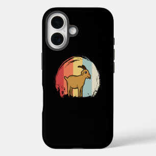 Coque Pour iPhone 16 Cute chèvre Retro