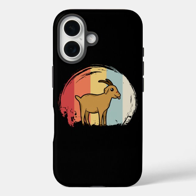 Coques Case-Mate iPhone Cute chèvre Retro (Verso)