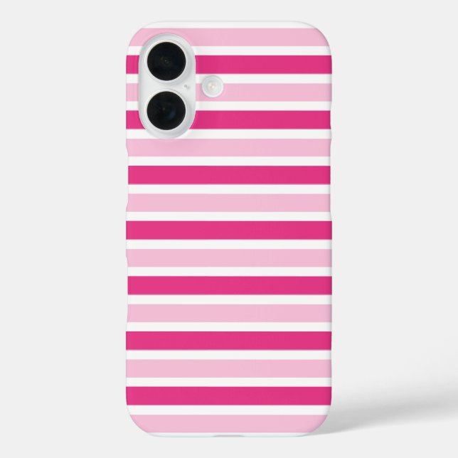 Coques Case-Mate iPhone Cute Classic, rose et blanc (Verso)