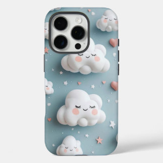 Coque iPhone 16 Pro Cute Cloud Phone Case ☁️💙