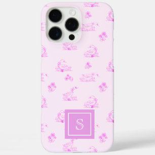 Coque iPhone 16 Pro Max Cute Country Goose Toile Motif Personnalisé