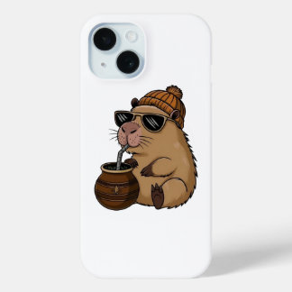 Coque Case-Mate iPhone Cute Cozy Hamster Drinking Mate – Funny Aesthetic