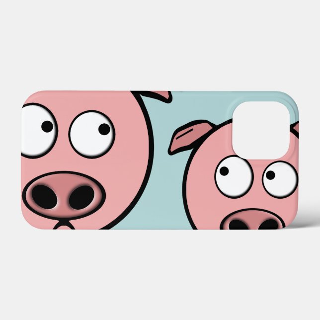 Coques Case-Mate iPhone Cute Curious Pigs (Verso (horizontal))