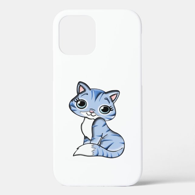 COQUES Case-Mate iPhone CUTE CUT SOURIANT CUISINE BLEU SKY AUX YEUX BLEUS. (Verso)
