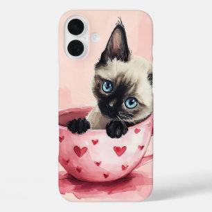 COQUE POUR iPhone 16 PLUS CUTE CUTE CUTERCOLOR CUISINE ASSIS DANS TASSE DE T
