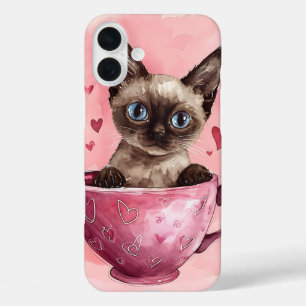 COQUE POUR iPhone 16 PLUS CUTE CUTE CUTERCOLOR CUISINE ASSIS DANS TASSE DE T