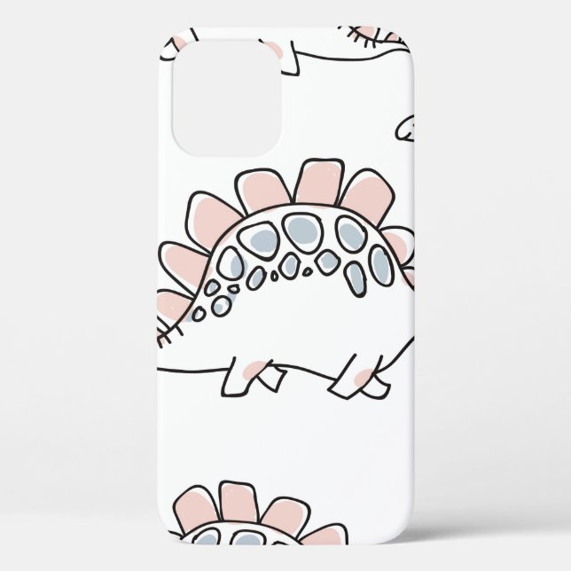 Coques Case-Mate iPhone Cute dinosaures sans couture motif (Verso)