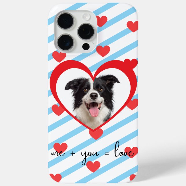 Coques Case-Mate iPhone Cute Dog Love Phone Case – Me + You = Love – Adora (Verso)