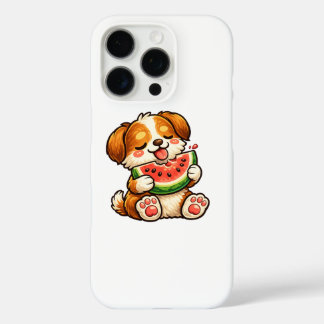 Coque iPhone 16 Pro Cute Dog Watermelon