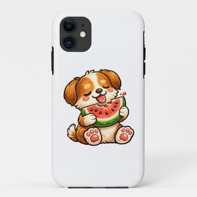 Coques Case-Mate iPhone Cute Dog Watermelon (Dos)