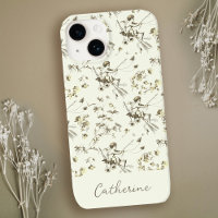 Cute Elegant Chic Vintage Cupid Angel Floral