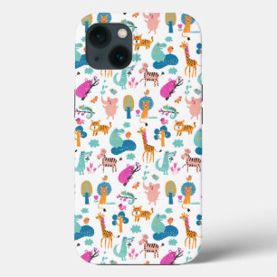 Case-Mate iPhone Case Cute et colorée Jungle Animaux Motif