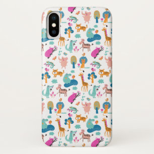 Case-Mate iPhone Case Cute et colorée Jungle Animaux Motif