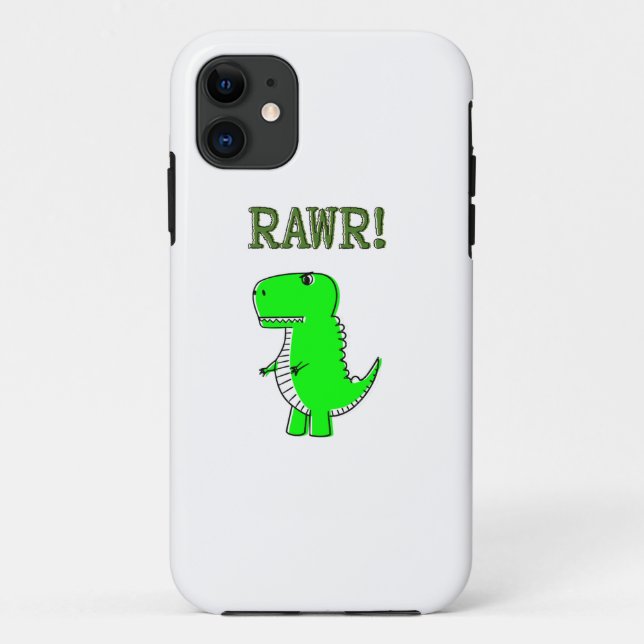 Coques Case-Mate iPhone Cute et en colère Rex RAWR (Dos)