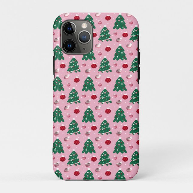 Coques Case-Mate iPhone Cute Festif Hiver Rose Frosty Snowman (Dos)